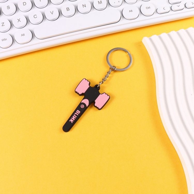 Blackpink  Korean celebrity 3D soft rubber single-sided keychain pendant price for 10 pcs