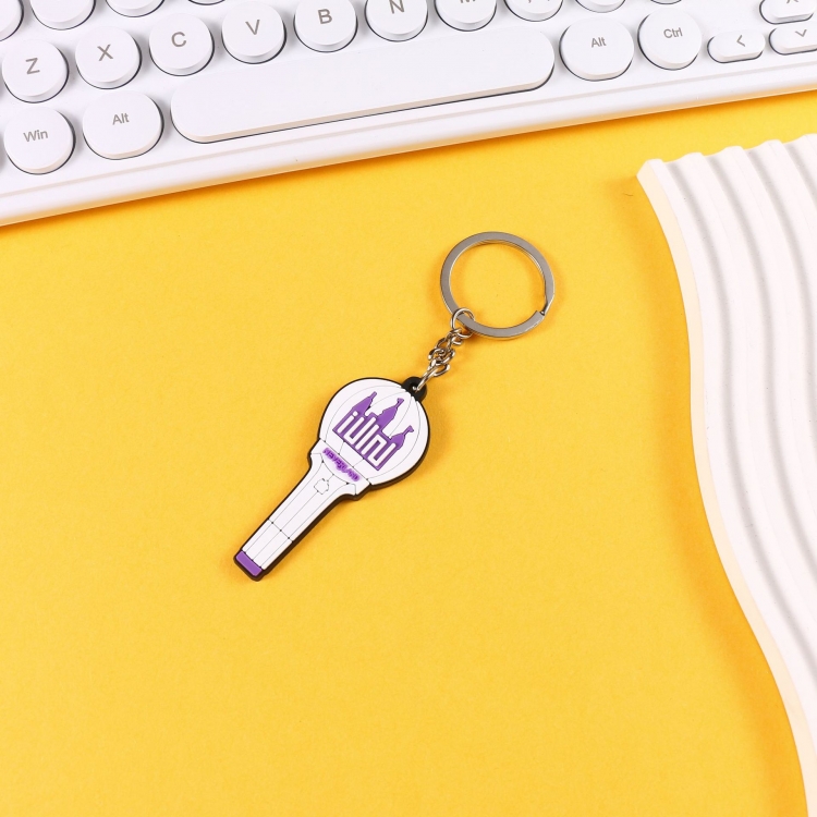 gidle Korean celebrity 3D soft rubber single-sided keychain pendant price for 10 pcs