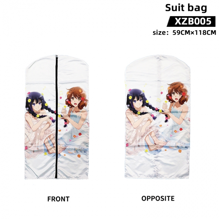 Sound! Euphonium Anime peach skin velvet waterproof suit bag 59X118CM XZB005
