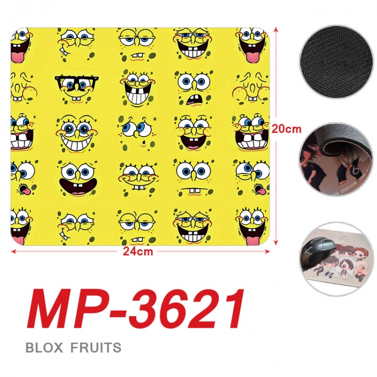 SpongeBob Anime Full Color Printing Mouse Pad Unlocked 20X24cm price for 5 pcs mp-3621