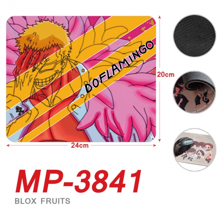 One Piece Anime Full Color Printing Mouse Pad Unlocked 20X24cm price for 5 pcs mp-3841