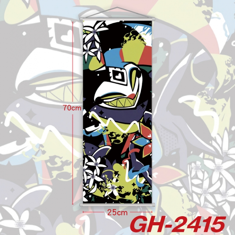 Hazbin Hotel Plastic Rod Cloth Small Hanging Canvas Painting Wall Scroll 25x70cm price for 5 pcs GH-2415