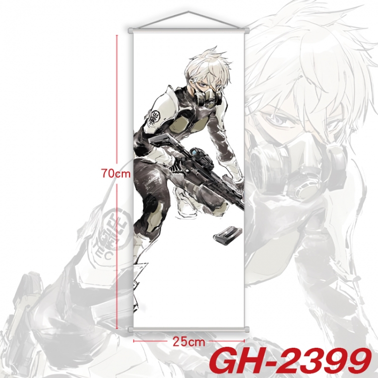 KAIJU NUMBER EIGHT Plastic Rod Cloth Small Hanging Canvas Painting Wall Scroll 25x70cm price for 5 pcs  GH-2399