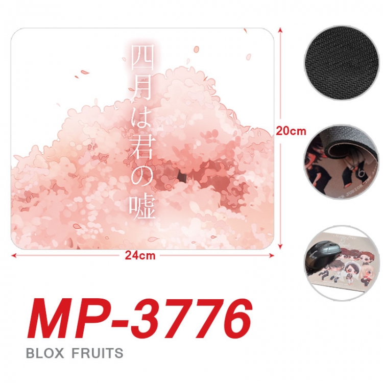 Your Lie in April Anime Full Color Printing Mouse Pad Unlocked 20X24cm price for 5 pcs