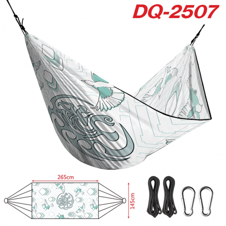 The wizard of the de Outdoor full color watermark printing hammock 265x145cm  DQ-2507