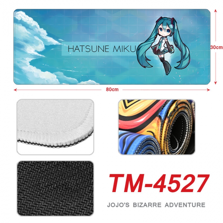 Hatsune Miku Anime peripheral new lock edge mouse pad 80X30cm  tm-4527