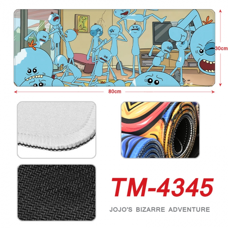 Rick and Morty Anime peripheral new lock edge mouse pad 80X30cm  tm-4345