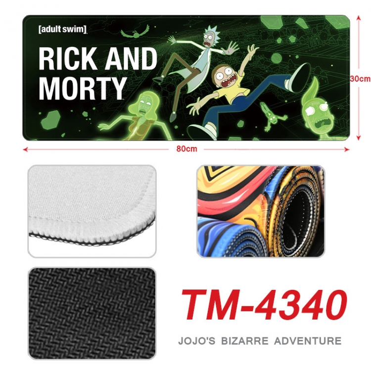 Rick and Morty Anime peripheral new lock edge mouse pad 80X30cm  tm-4340