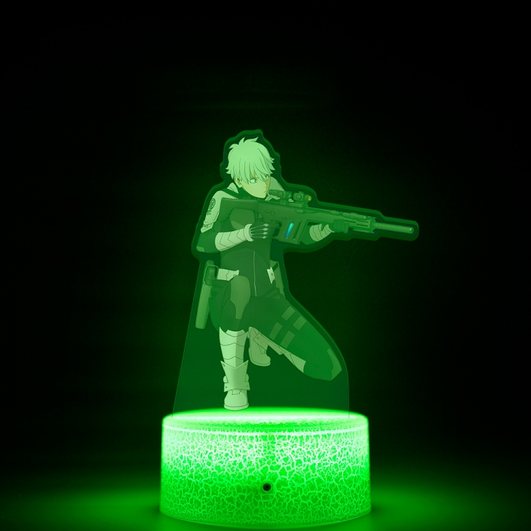 KAIJU NUMBER EIGHT Acrylic Night Light 16 Color-changing USB Interface Box Set 19X7X4CM white base