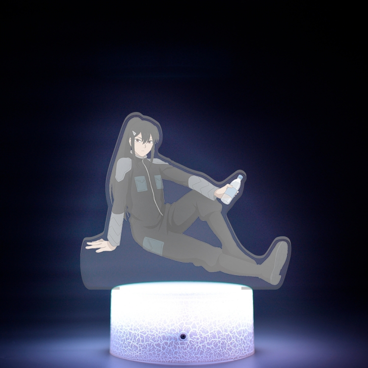 KAIJU NUMBER EIGHT Acrylic Night Light 16 Color-changing USB Interface Box Set 19X7X4CM white base