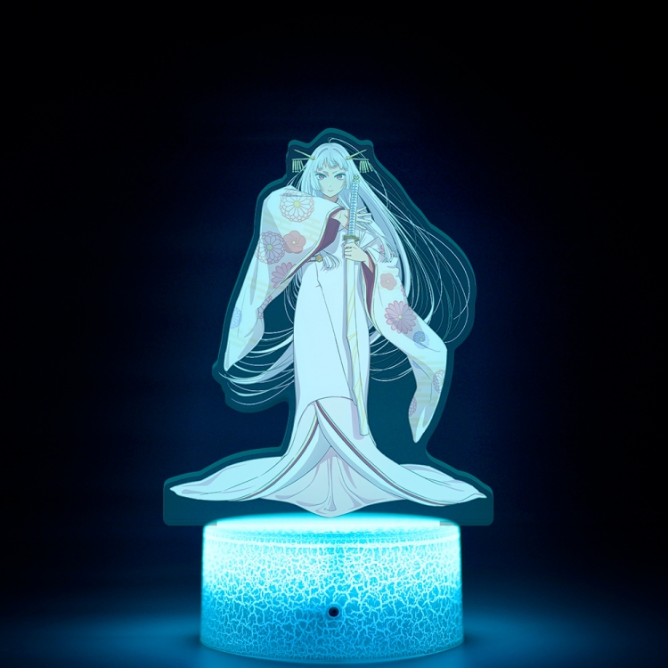 Oshi no ko Acrylic Night Light 16 Color-changing USB Interface Box Set 19X7X4CM white base