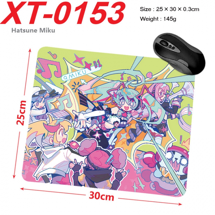 Hatsune Miku Anime peripheral new lock edge mouse pad 25X30cm  xt-0153