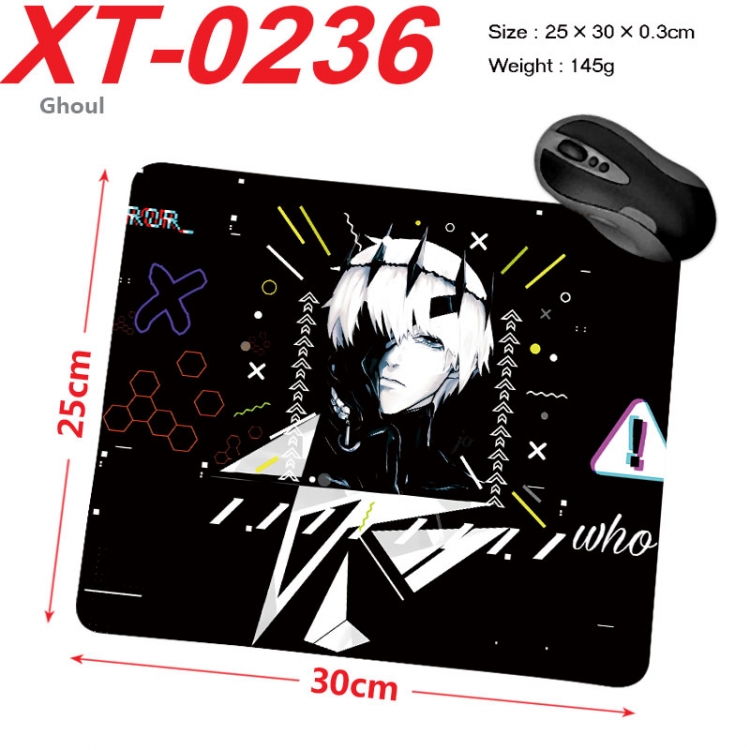 Tokyo Ghoul Anime peripheral new lock edge mouse pad 25X30cm  xt-0236