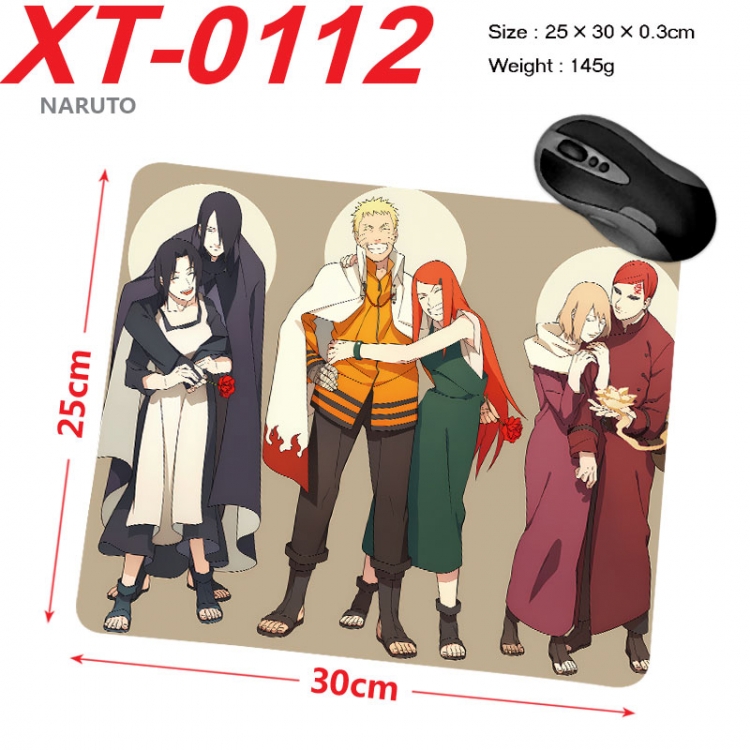 Naruto Anime peripheral new lock edge mouse pad 25X30cm xt-0112