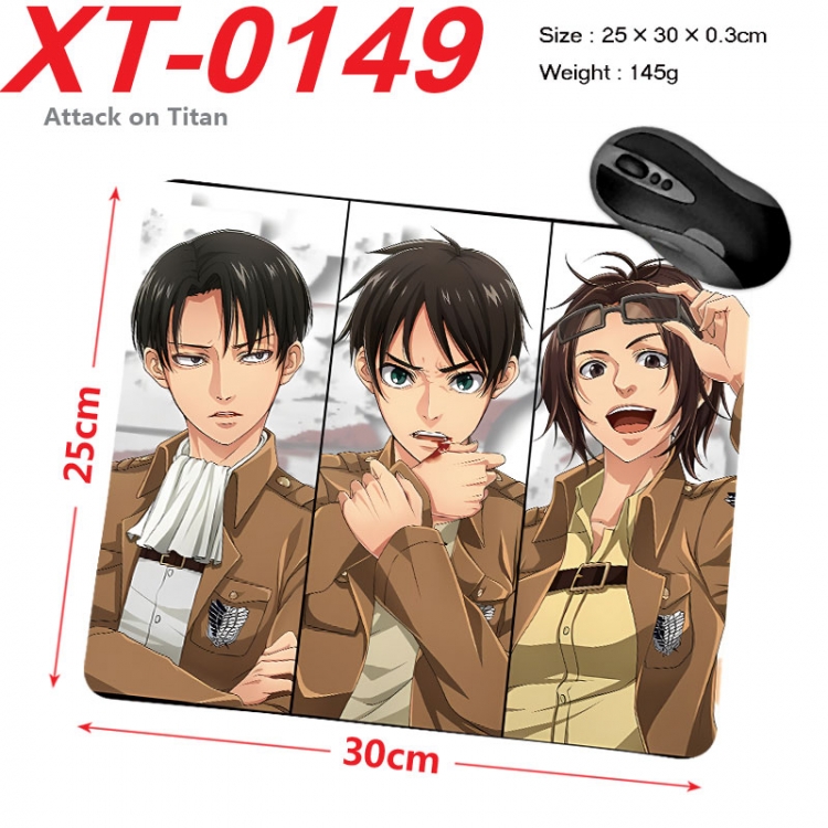 Shingeki no Kyojin Anime peripheral new lock edge mouse pad 25X30cm  xt-0149