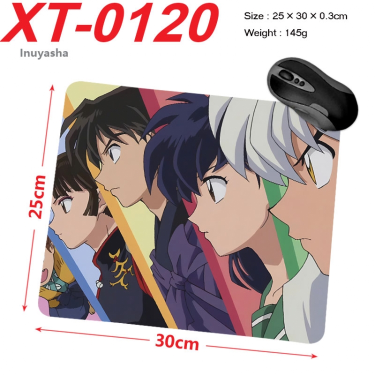 Inuyasha Anime peripheral new lock edge mouse pad 25X30cm  xt-0120