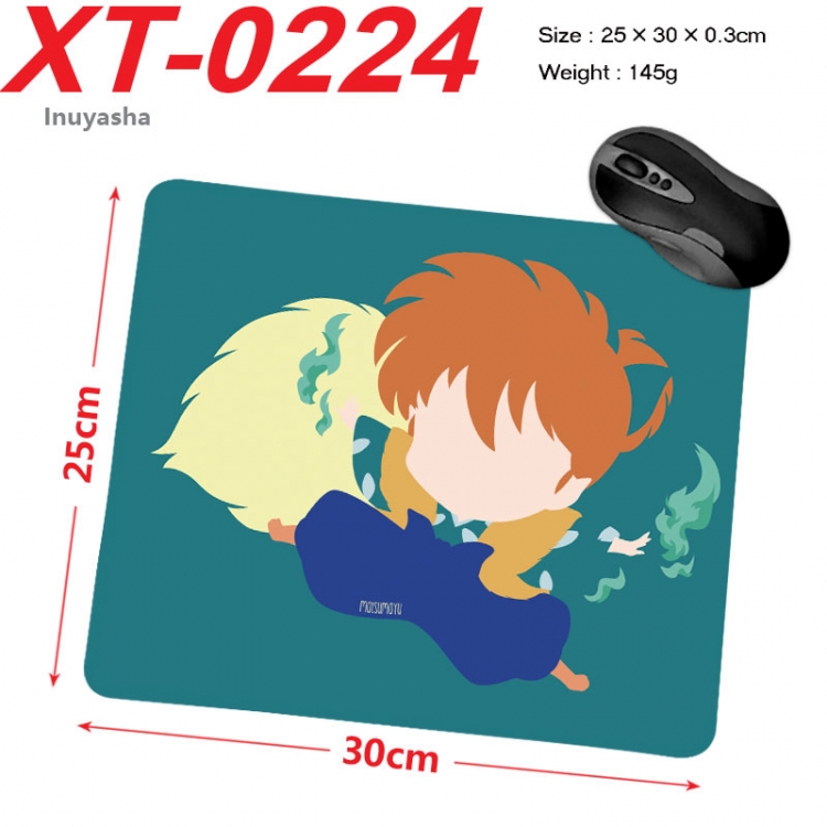 Inuyasha Anime peripheral new lock edge mouse pad 25X30cm  xt-0224