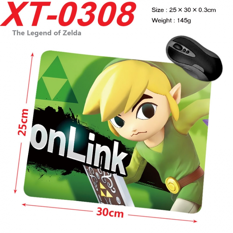 The Legend of Zelda Anime peripheral new lock edge mouse pad 25X30cm xt-0308