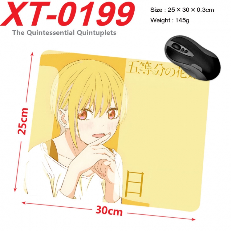 The Quintessential Quintuplets double plug Anime peripheral new lock edge mouse pad 25X30cm  xt-0199