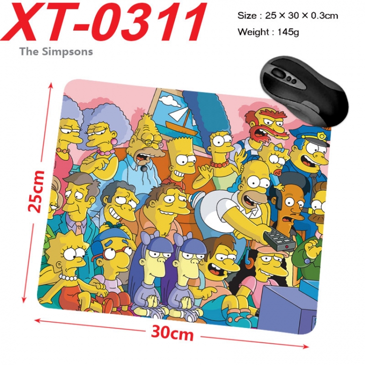 The Simpsons  Anime peripheral new lock edge mouse pad 25X30cm  xt-0311