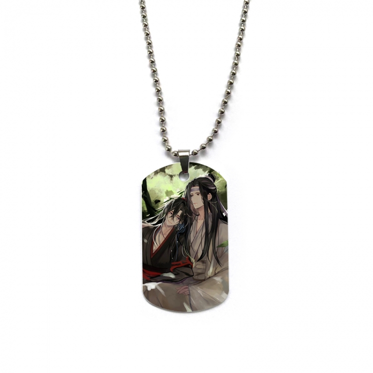 The wizard of the de Anime double-sided full color printed military brand necklace price for 5 pcs