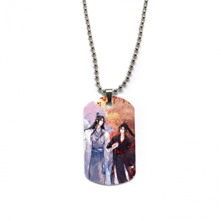 The wizard of the de Anime double-sided full color printed military brand necklace price for 5 pcs