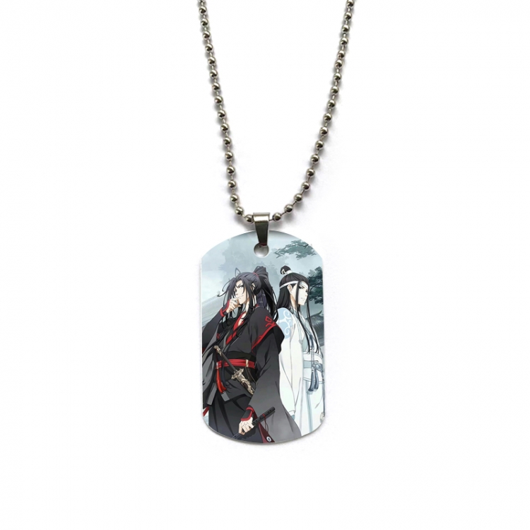The wizard of the de Anime double-sided full color printed military brand necklace price for 5 pcs