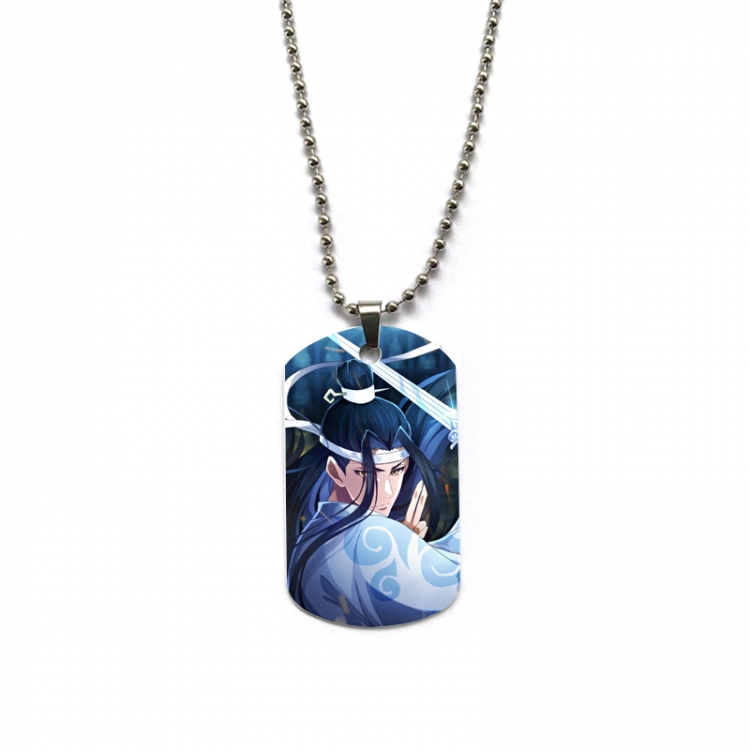 The wizard of the de Anime double-sided full color printed military brand necklace price for 5 pcs