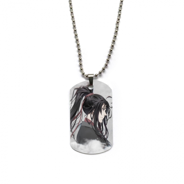 The wizard of the de Anime double-sided full color printed military brand necklace price for 5 pcs