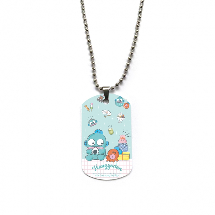sanrio Anime double-sided full color printed military brand necklace price for 5 pcs