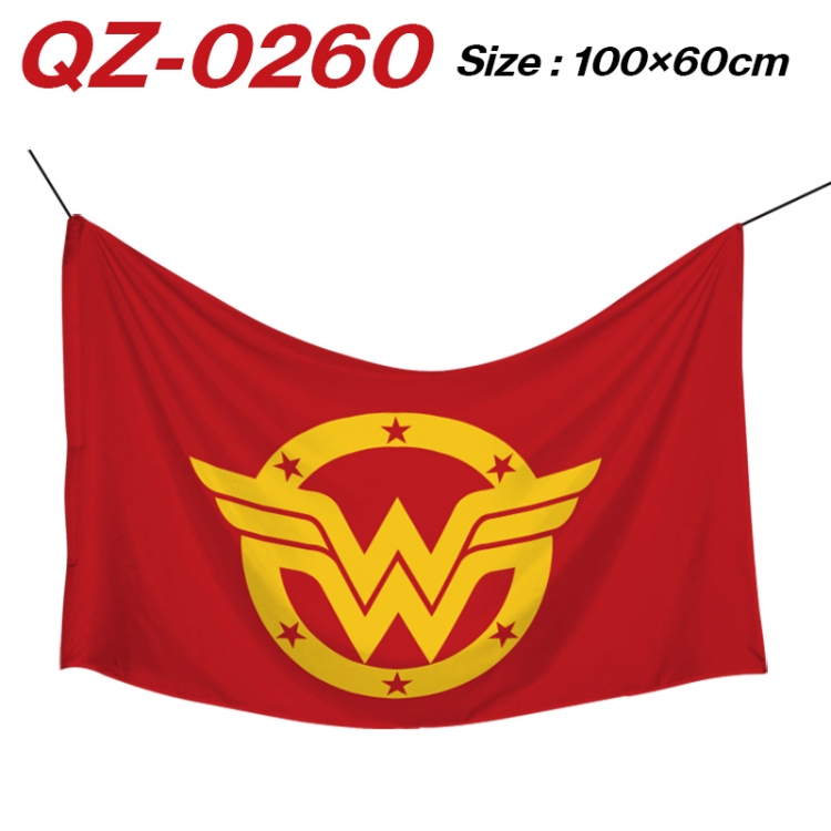 Superhero  Anime Full Color Watermark Printing Banner 100X60CM  QZ-0260