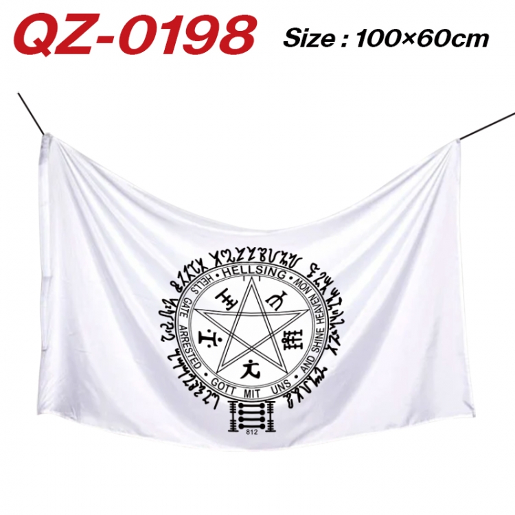 HellSing  Anime Full Color Watermark Printing Banner 100X60CM QZ-0198