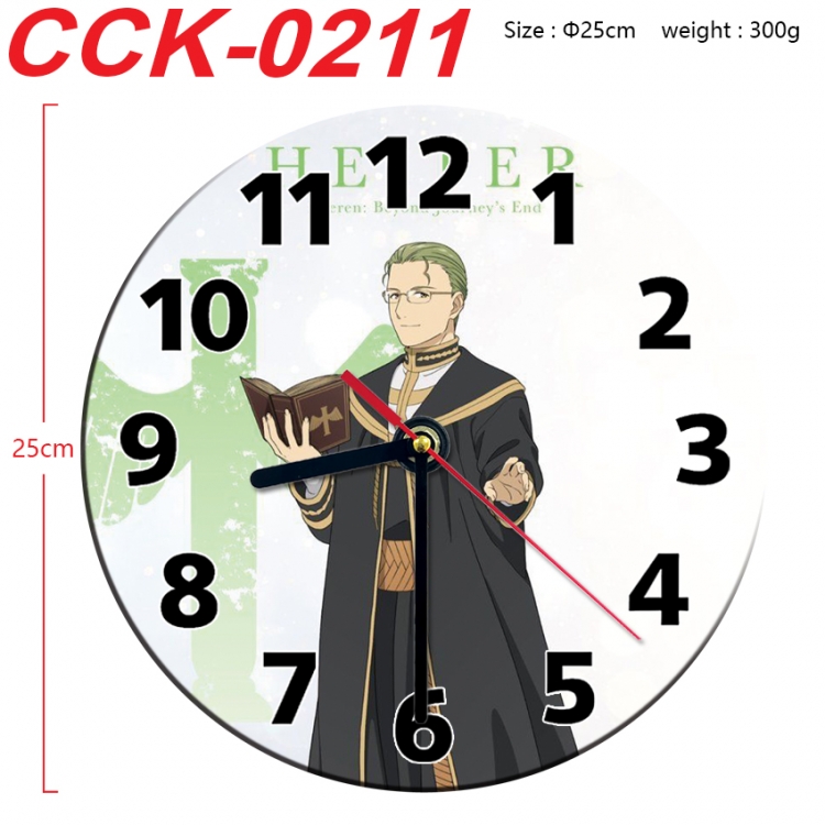 Frieren: Beyond Journey's Anime peripheral printed full-color wall clock 25cm CCK-0211