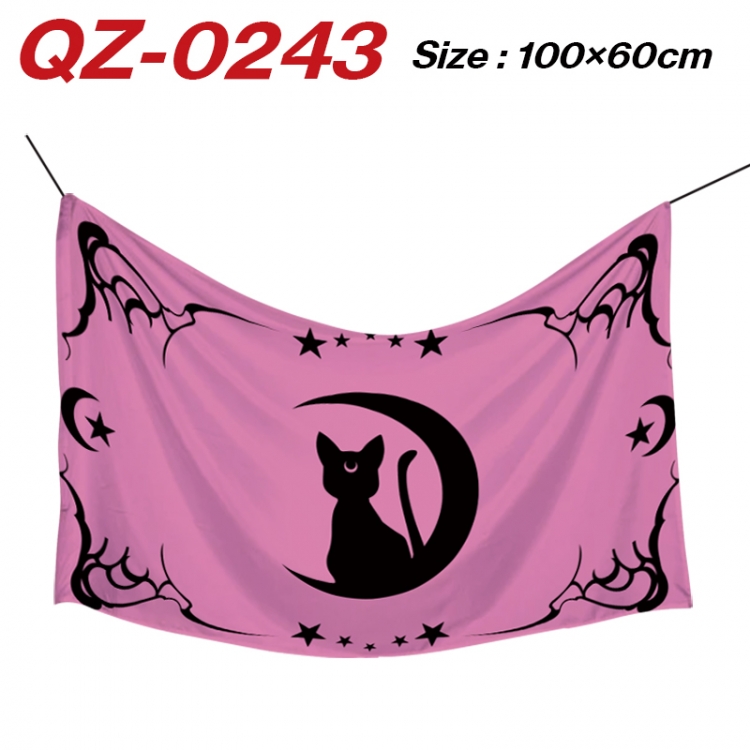 sailormoon  Anime Full Color Watermark Printing Banner 100X60CM QZ-0243