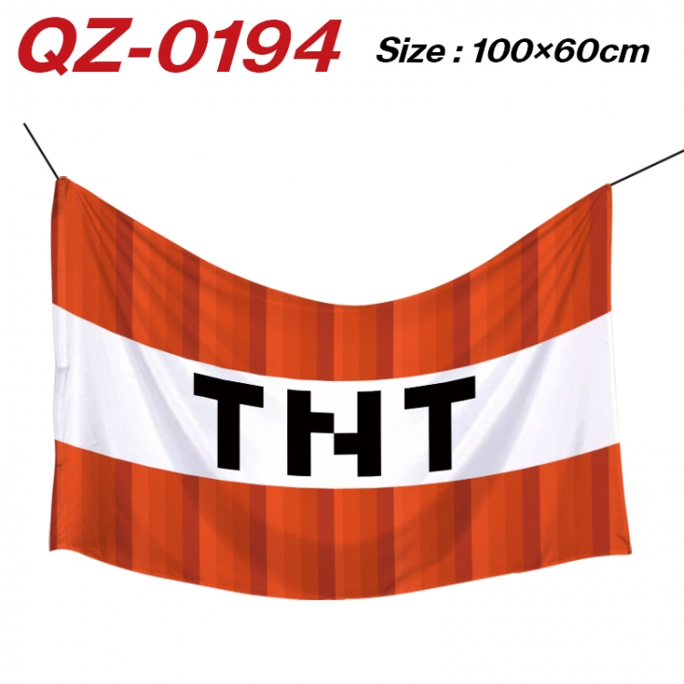 Minecraft Anime Full Color Watermark Printing Banner 100X60CM QZ-0194