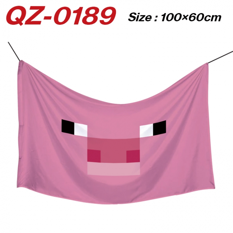 Minecraft Anime Full Color Watermark Printing Banner 100X60CM QZ-0189