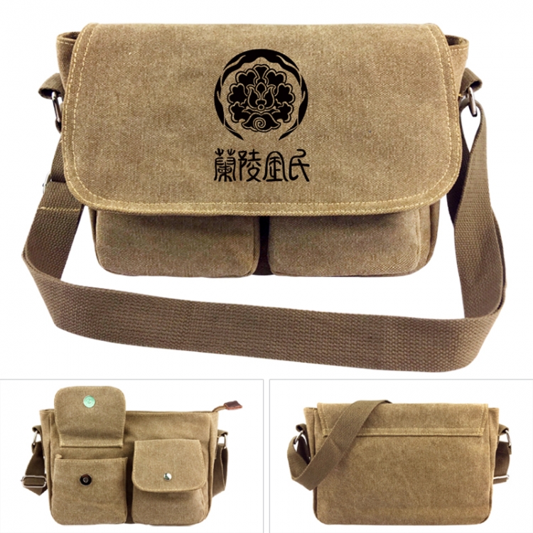 The wizard of the de  Anime peripheral canvas shoulder bag shoulder bag 7x28x20cm