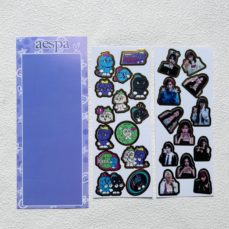 AESPEA Surrounding transparent sticker photo phone case account decoration sticker 82X205MM price for 10 set