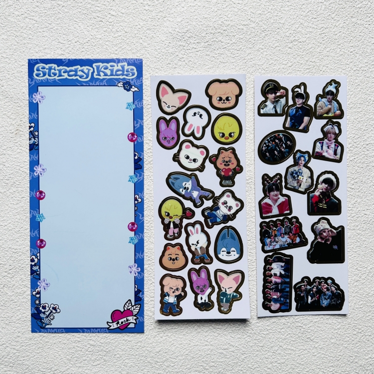 straykids Surrounding transparent sticker photo phone case account decoration sticker 82X205MM price for 10 set