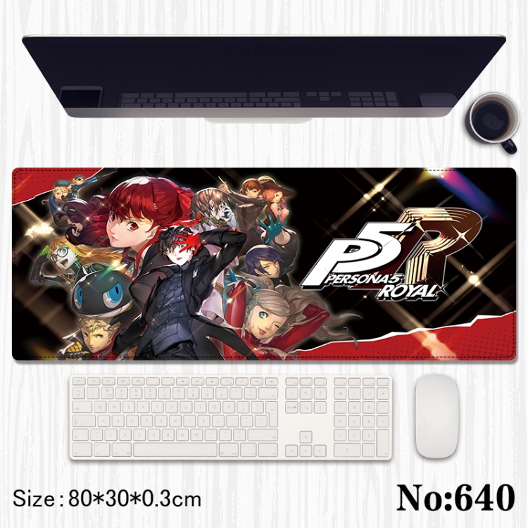 Megami Ibunroku Persona Anime peripheral computer mouse pad office desk pad multifunctional pad 80X30X0.3cm