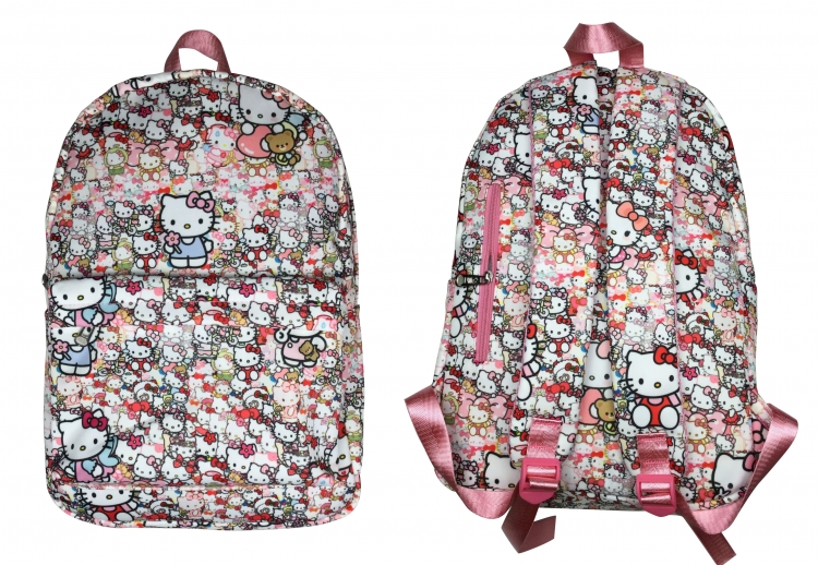 Hello Kitty Anime Peripheral Printing Student Backpack School Bag Backpack