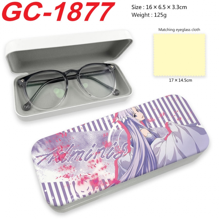 Sword Art Online Anime UV printed PU leather material glasses case 16X6.5X3.3cm  gc-1877