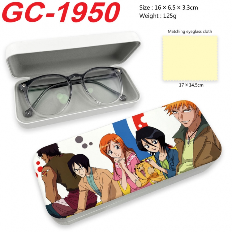 Bleach Anime UV printed PU leather material glasses case 16X6.5X3.3cm  gc-1950
