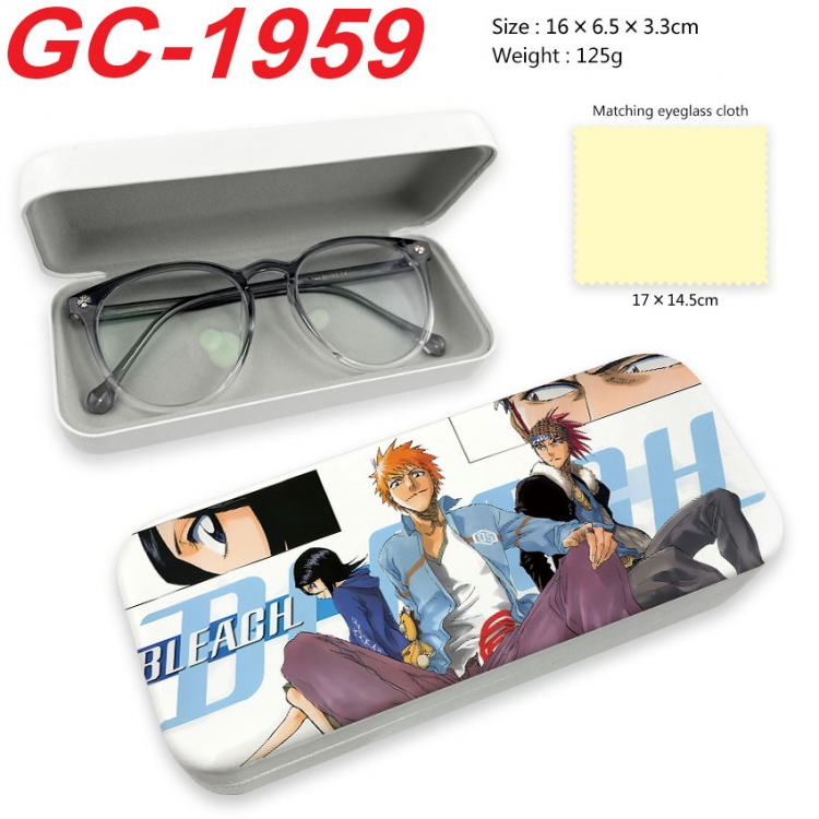 Bleach Anime UV printed PU leather material glasses case 16X6.5X3.3cm  gc-1959