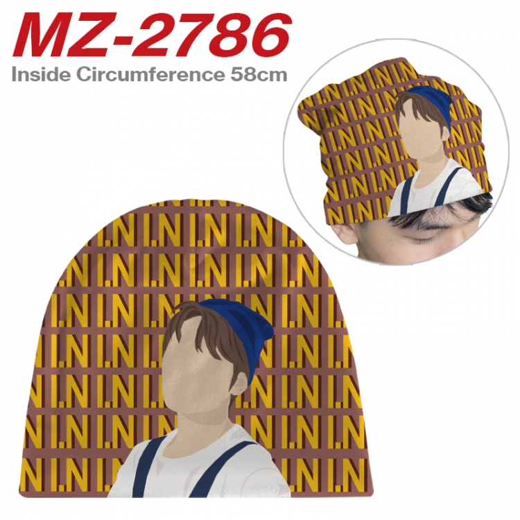 straykids Anime flannel full color hat cosplay men's and women's knitted hats 58cm MZ-2786