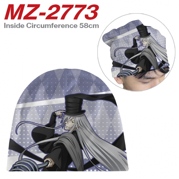 Kuroshitsuji Anime flannel full color hat cosplay men's and women's knitted hats 58cm  MZ-2773