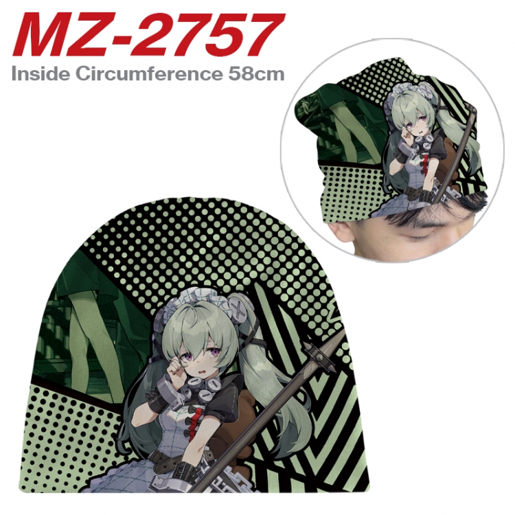 Zenless Zone Zero Anime flannel full color hat cosplay men's and women's knitted hats 58cm  MZ-2757