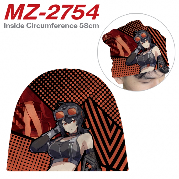 Zenless Zone Zero Anime flannel full color hat cosplay men's and women's knitted hats 58cm MZ-2754