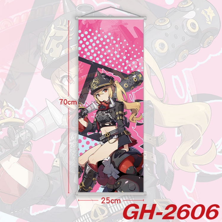 Zenless Zone Zero Plastic Rod Cloth Small Hanging Canvas Painting Wall Scroll 25x70cm price for 5 pcs  gh-2606