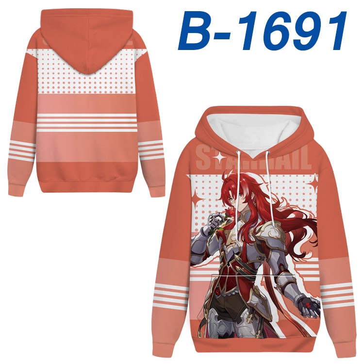 Honkai: Star Rail Anime full-color health cloth hooded sweatshirt from S to 4XL